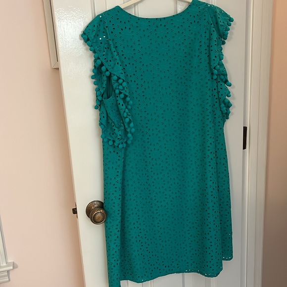 Lilly Pulitzer Green Sleeveless V-Neck Sundress - Picture 3 of 3
